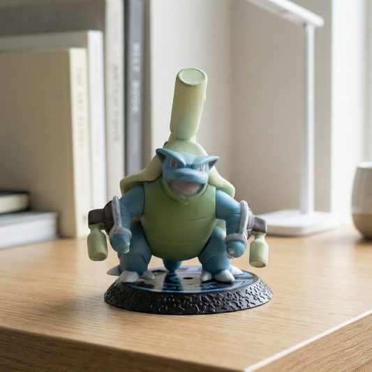 7cm Blastoise "Hydro Cannon" figure in battle stance with twin cannons visible.