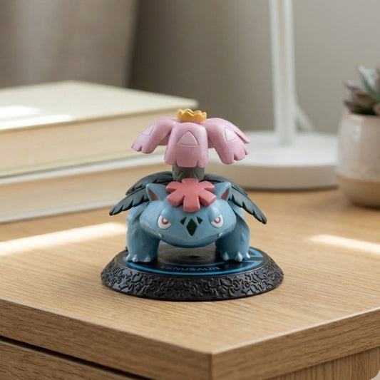 6cm Venusaur figure in a battle stance, showcasing its massive flower and green skin.