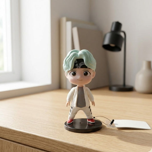 10cm TinyTan Suga "Not Today" figure in black outfit and hat, hands in pockets.