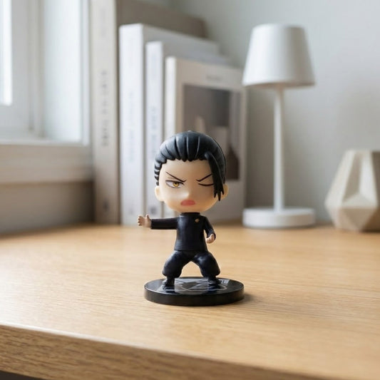 10cm Suguru Geto figure in Jujutsu High uniform, standing. High-grade PVC collectible.