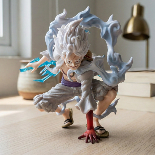 One Piece: Monkey D. Luffy "Gear 5: The Laughing Joyboy" 18cm Crouching Action Figure