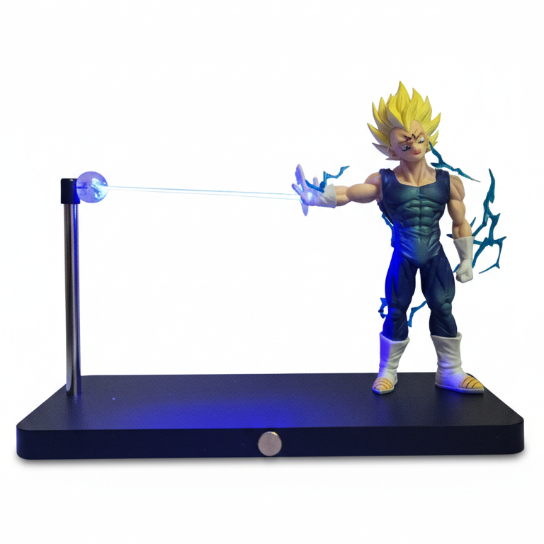 Magnetic Vegeta action figure in blue Saiyan suit for Krishna Toyverse India.